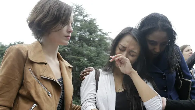 Kathleen Gutiérrez llorando