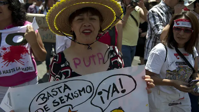 Protesta de mujeres en México (archivo)