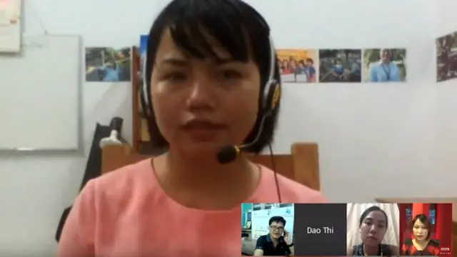 Khách mời Đào Thị Hằng trong chương trình thảo luận