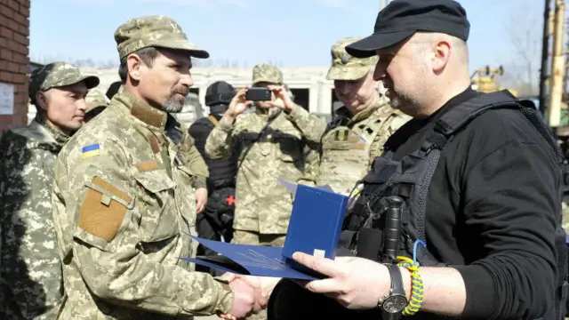 Олександр Турчинов в Авдіївці