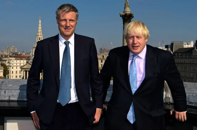 Зак Голдсмит и Борис Джонсон