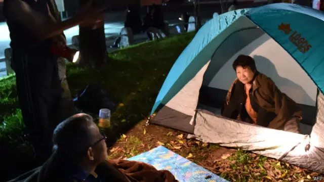 gempa, kumamoto, jepang, tenda