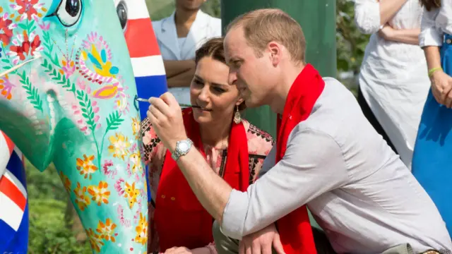 Герцог и герцогиня Кембриджские в заповеднике Казиранга