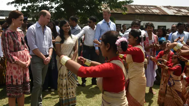Герцог и герцогиня Кембриджские в заповеднике Казиранга