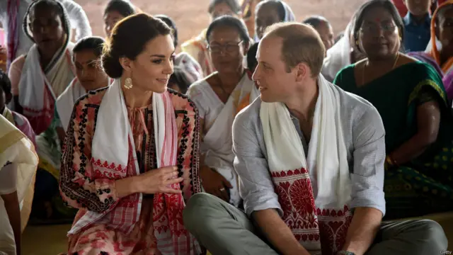 Герцог и герцогиня Кембриджские в штате Ассам