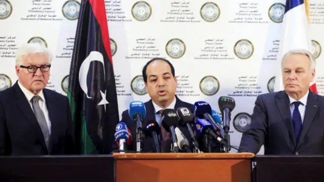 وزيرا خارجية المانيا وفرنسا هما ارفع مسؤولين اوروبيين زارا طرابلس بعد انتقال حكومة الوحدة الوطنية اليها