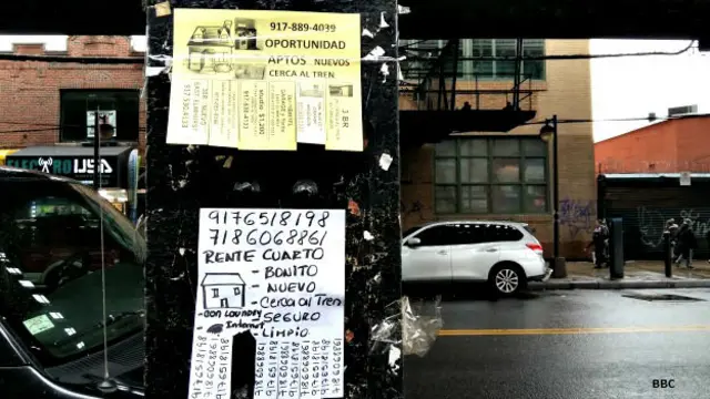 Letrero en el barrio Elmhursts, Nueva York