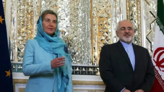 موغريني وظريف وصفا محادثاتهما في طهران بأنها الأهم بين الطرفين منذ سنوات عديدة