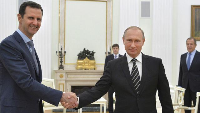 Встреча Башара Асада и Владимира Путина в Москве