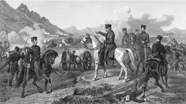 ABD ile Meksika arasındaki savaşta yaşanan Buena Vista muharebesi. 