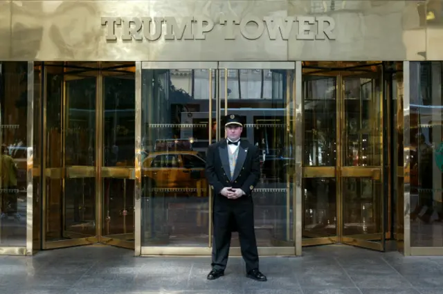 Fachada de la torre Trump