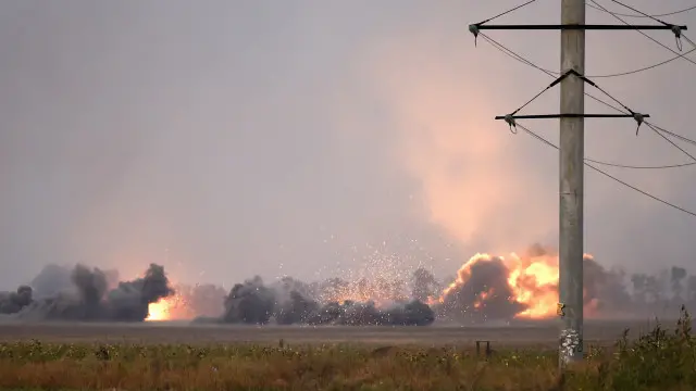 Обстріл з Градів