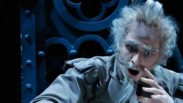 Actor interpretándo al Quijote