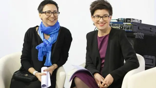 Куратори Юлія Козловець та Ірина Славінська - архів Книжкового Арсеналу