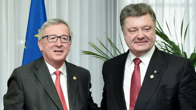 Жан-Клод Юнкер и петр Порошенко