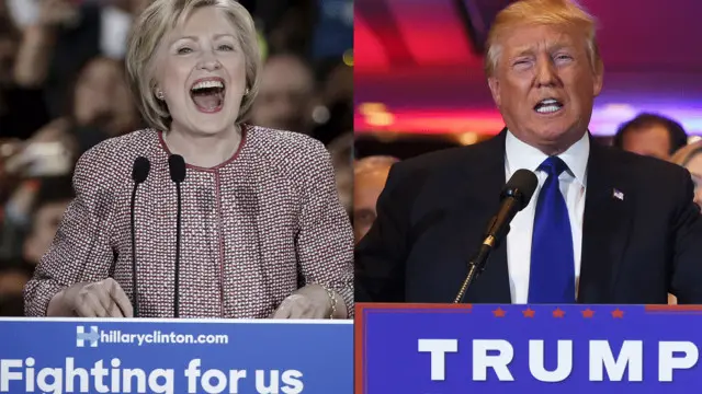 Ứng viên Donald Trump và Hillary Clinton đang bỏ xa khoảng cách với các ứng viên khác