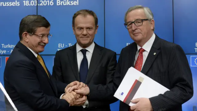 AB ve Türkiye arasında imzalanan göçmen krizi anlaşması 20 Mart'ta yürürlüğe girmişti.