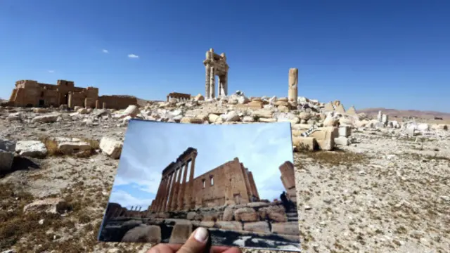 另一张贝尔神庙的照片。（图片来源：Joseph Eid/Getty)