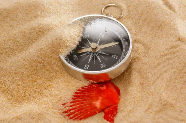 Una brújula