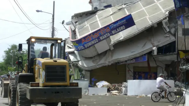 Esse ponto comercial registrou a queda de seus pisos superiores