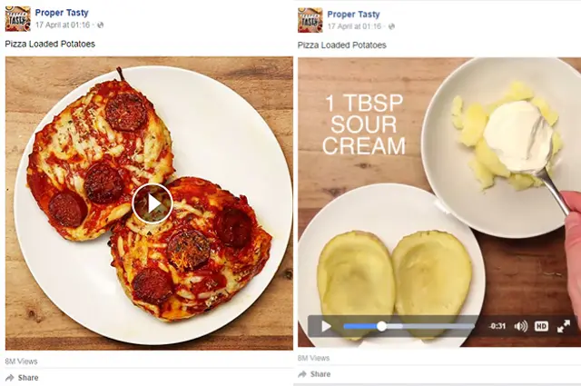 Los videos con recetas visuales y concisas, con música alegre, tuvieron un éxito instantáneo. 