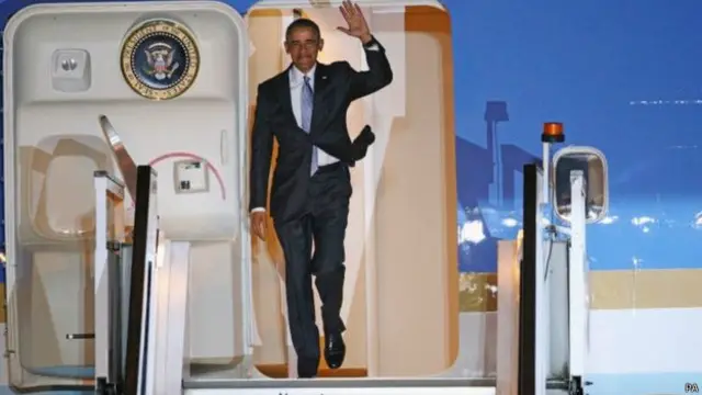 امریکی صدر براک اوباما جمعرات کی رات برطانیہ پہنچے تھے۔