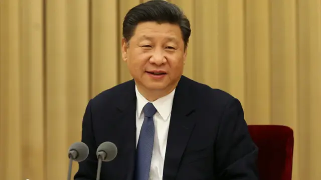 習近平在北京的全國宗教工作會議上（新華社圖片23/4/2016）