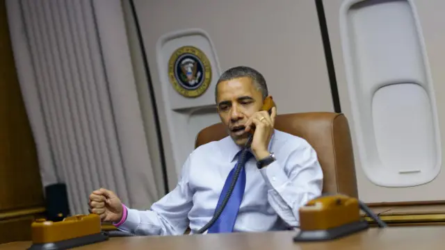 Como es viajar en el Air Force One con el presidente de EE.UU. BBC News Mundo