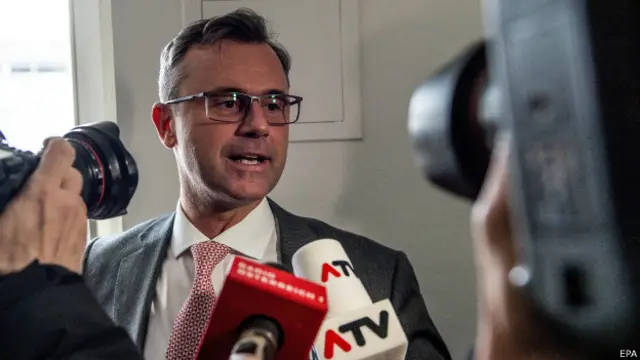 “自由党”候选人霍弗(Norbert Hofer)