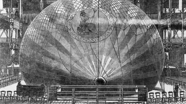 Un globo en el Crystal Palace de Londres