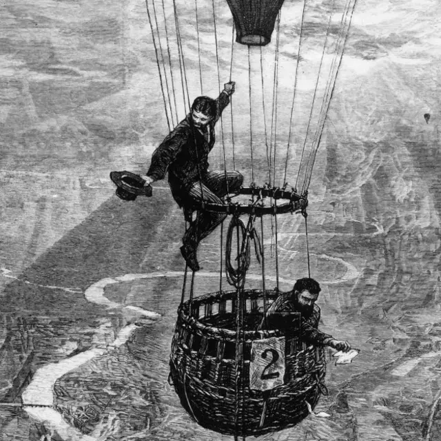 James Glaisher y Henry Coxwell en el globo