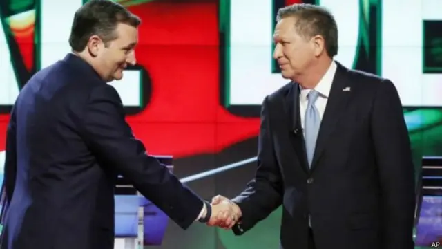 टेड क्रूज़ और जॉन केसिक