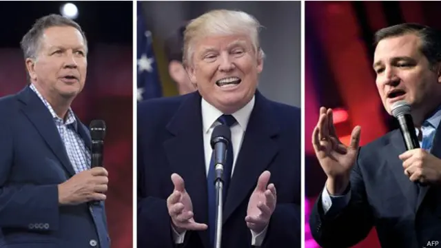 اتحد كروز (الى اليمين) وكاسيش (الى اليسار) في استهداف ترامب