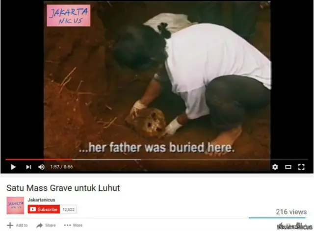 Penggalian kuburan massal dilakukan atas permintaan Sri Muhayati, yang menduga almarhum ayahnya dikuburkan di sini. 