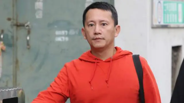 吕忠吉抵达台北士林地方法院受审（台湾中央社图片1/12/2015）