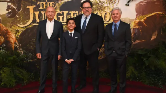 2016年4月13日，本.金斯利（Ben Kingsley）爵士、尼爾·塞西（Neel Sethi）、喬恩·費儒（Jon Favreau）和布裏格姆·泰勒（Brigham Taylor）在英國倫敦BFIIMAX影院共同出席《奇幻森林》的歐洲首映式。