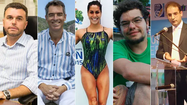 Rodrigo Tostes, do Comitê Rio-2016, Tim Vickery, jornalista britânico, Lara Teixeira, atleta do nado sincronizado, Renato Costino, do Comitê Popular da Copa e Pedro Trengrouse, especialistabonus casas de apostasgrandes eventos, falam sobre as expectativas para os Jogos