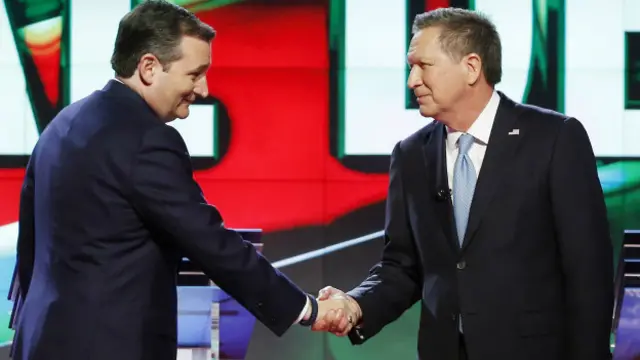 Cruz - Kasigh ittifakı ilk aşamada Trump'ı durdurmakta başarılı olamadı.