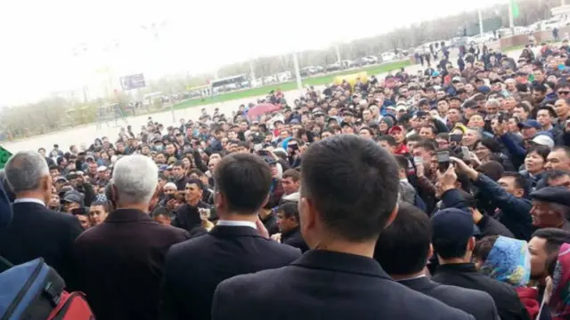 Актөбө шаарындагы демонстрация