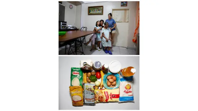 ليليانا توفار (الثانية من اليسار) مع أقاربها