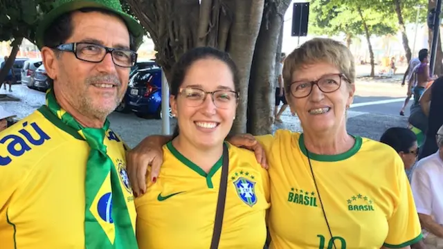 Nicolle Cezar, una manifestante a favor del impeachment de Dilma Rousseff en Río de Janeiro, Brasil