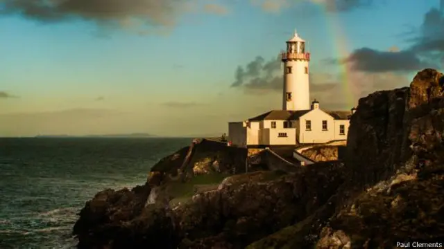 多尼戈尔郡(County Donegal)法纳德半岛(Fanad Peninsula)上的法纳德灯塔