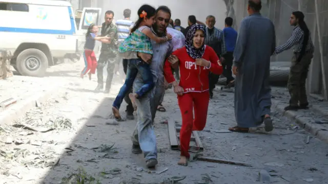 فضائی بمباری میں طبی مراکز کو بھی نشانہ بنایا گیا