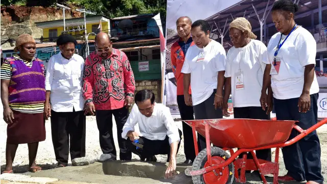 Presiden Jokowi telah mengunjungi Papua lebih dari tiga kali untuk meresmikan berbagai proyek pembangunan infrastruktur di wilayah itu, termasuk pembangunan jalan dan bandar udara. 