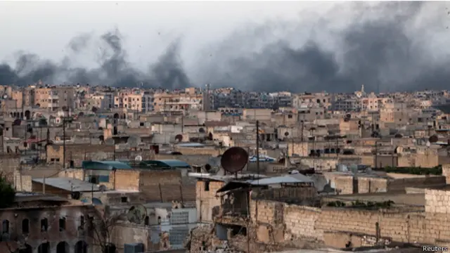 تتعرض حلب للقصف الجوي لليوم التاسع على التوالي