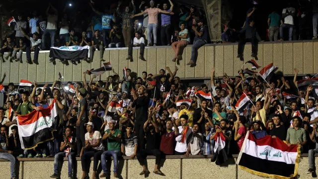 Người biểu tình Iraq bên ngoài Vùng Xanh