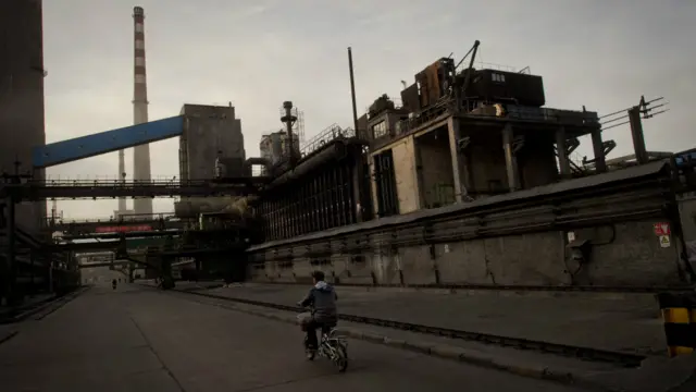 中國甘肅一間鋼鐵廠