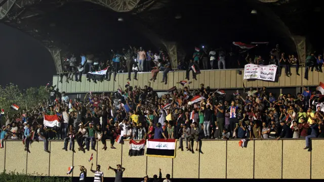 इराक़ प्रदर्शनकारी