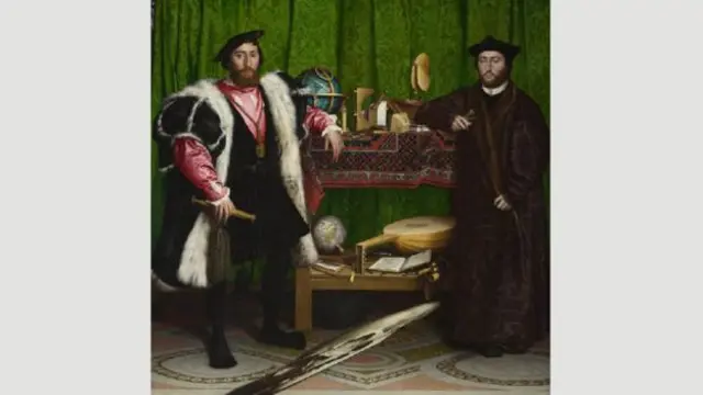 Holbein'in 1533 tarihli Elçiler adlı tablosu dehşetli bir sürpriz içeriyor.