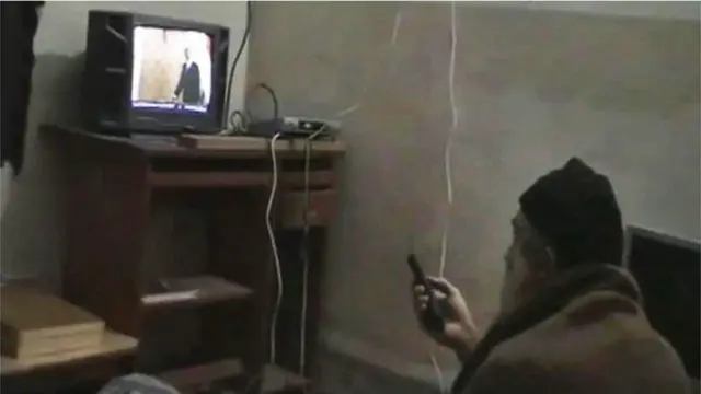 بن لادن د همدې ودانۍ څخه خپل ويدويي او غږيز پيغامونه خورول.